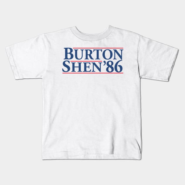 Burton in '86! Kids T-Shirt by CYCGRAPHX